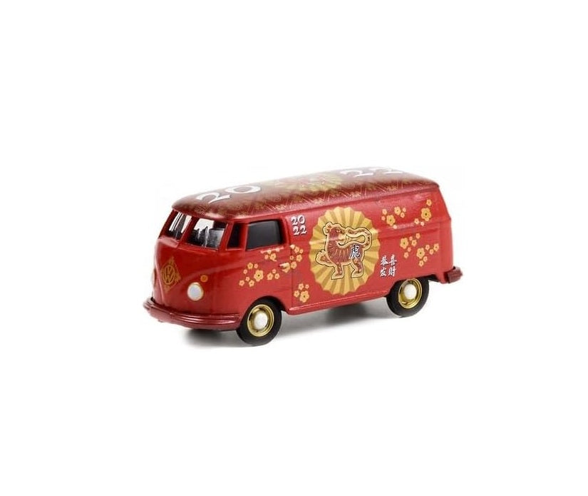 Greenlight Collectibles Volkswagen Type 2 Panel Van Chinese Zodiac 2022 Year of the Tiger - Scale 1/64