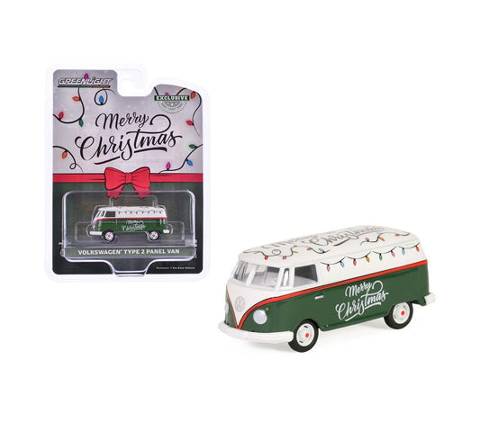 Volkswagen Type 2 Fourgonnette « Joyeux Noël » - Greenlight - Échelle 1/64