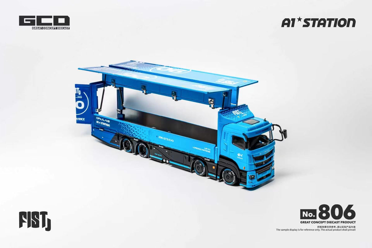 [PRE-ORDER] GCD - LBWK Mitsubishi Fuso Super Great Container Truck - 1/64 Scale KS-073-806