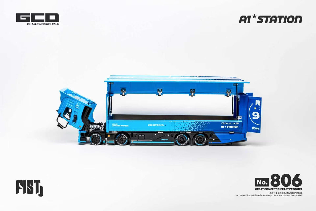 [PRE-ORDER] GCD - LBWK Mitsubishi Fuso Super Great Container Truck - 1/64 Scale KS-073-806