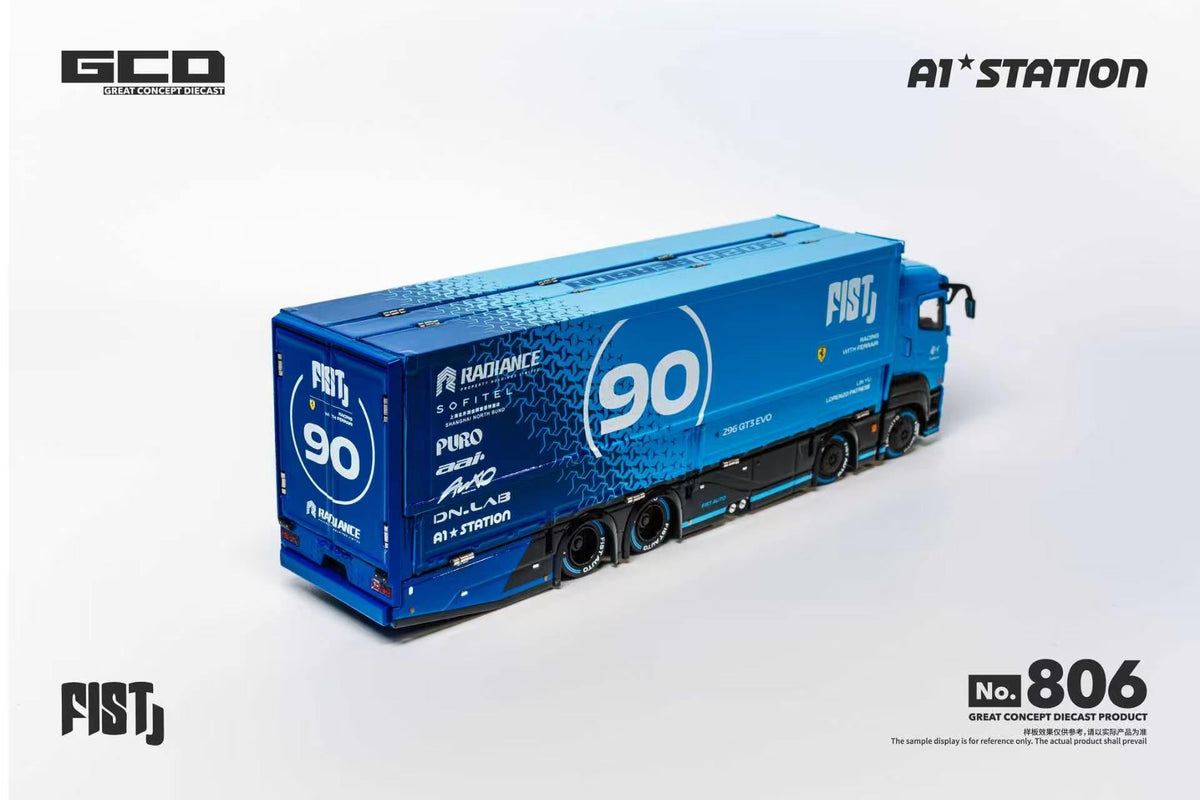 [PRE-ORDER] GCD - LBWK Mitsubishi Fuso Super Great Container Truck - 1/64 Scale KS-073-806