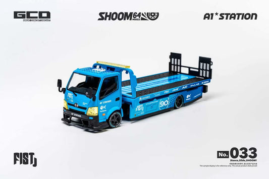 [PRE-ORDER] SHOOM64 - HINO 300 Custom Drop-Bed Car Carrier - 1/64 Scale SHOOM-10-033