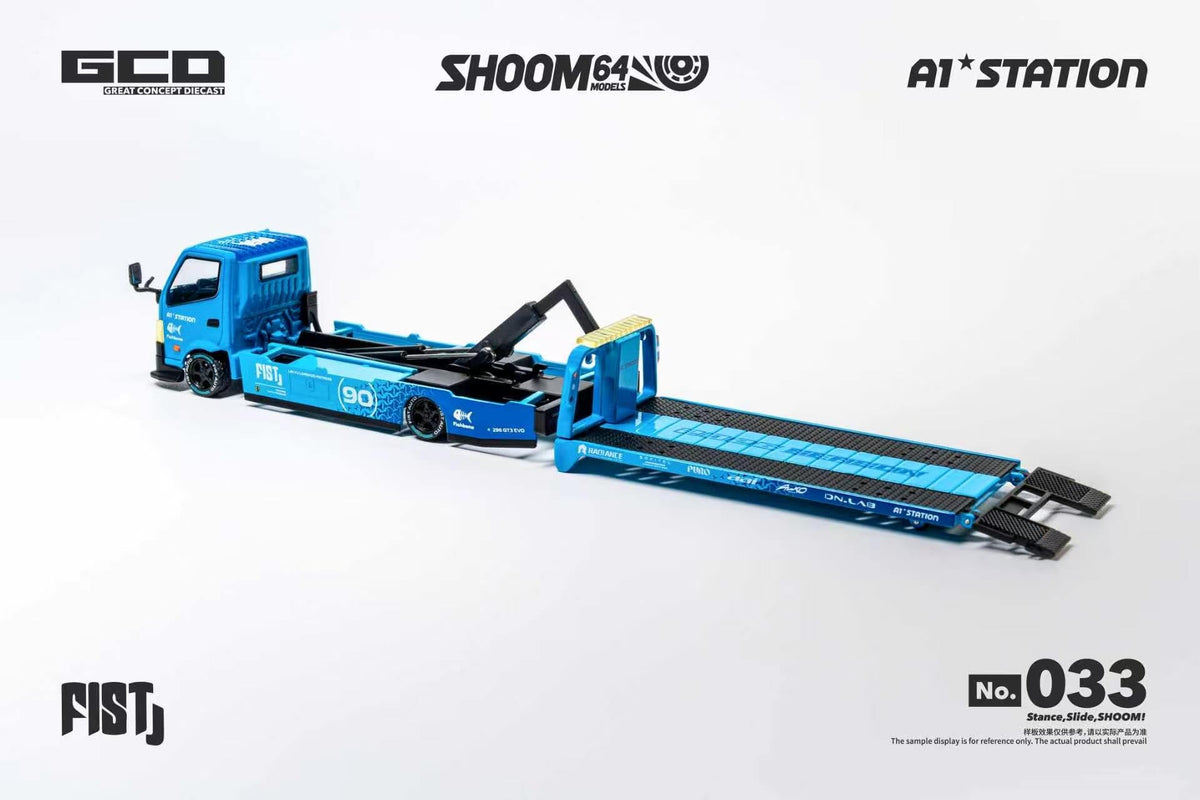 [PRE-ORDER] SHOOM64 - HINO 300 Custom Drop-Bed Car Carrier - 1/64 Scale SHOOM-10-033