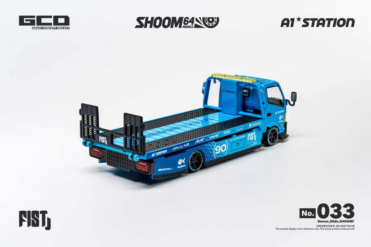 [PRE-ORDER] SHOOM64 - HINO 300 Custom Drop-Bed Car Carrier - 1/64 Scale SHOOM-10-033