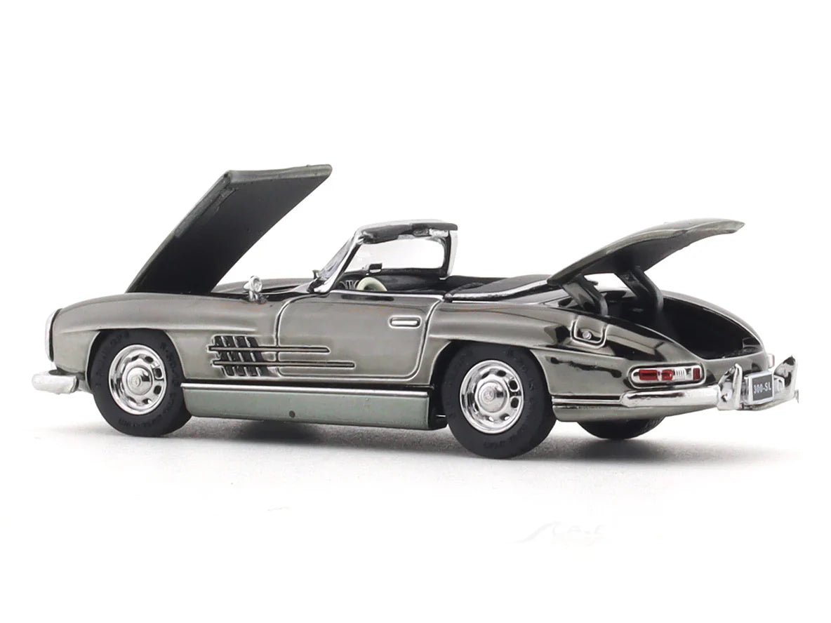 YS Models - 1957 Mercedes -Benz 300SL Roadster dark chrome - 1/64 Scale