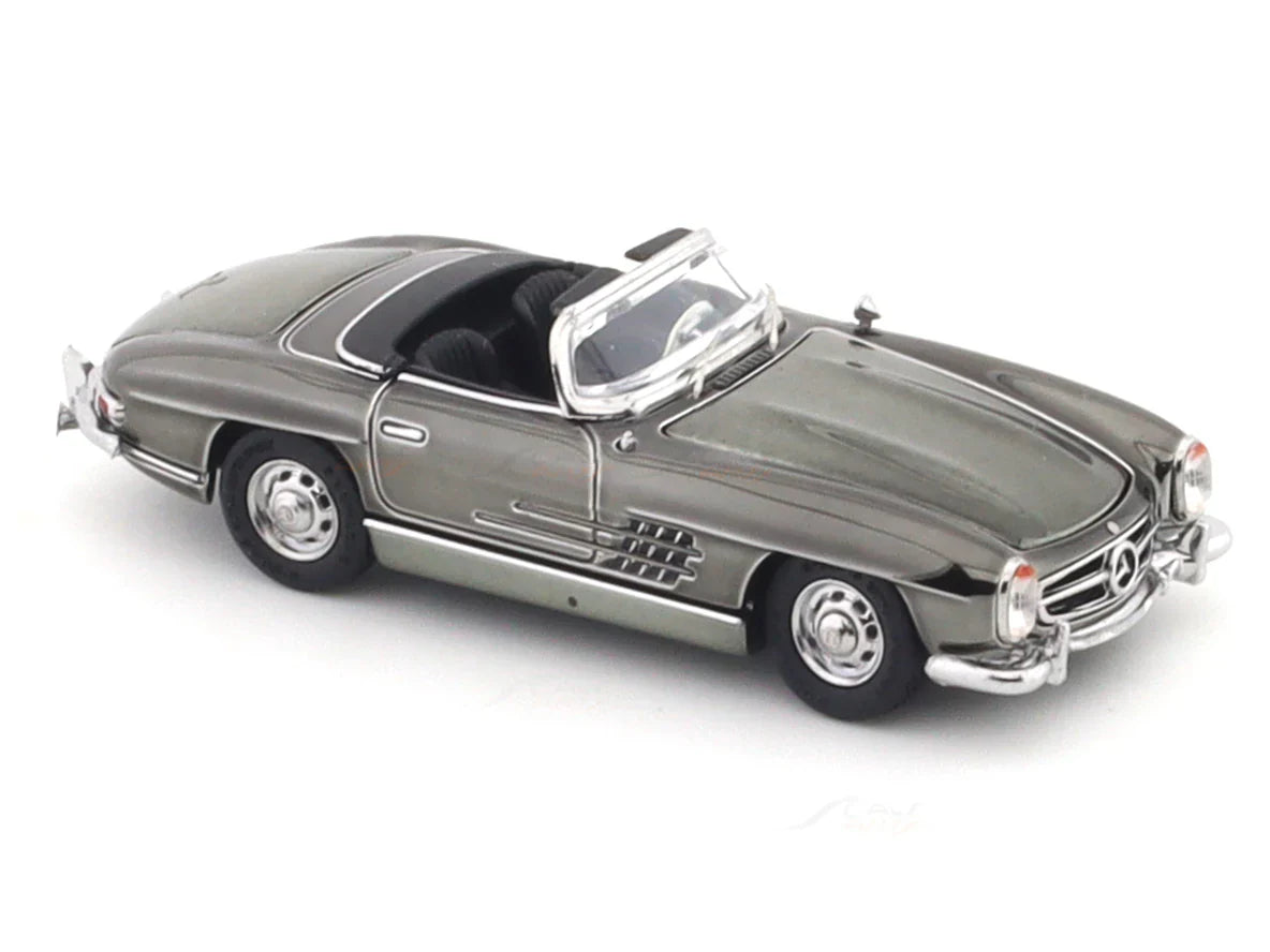 YS Models - 1957 Mercedes -Benz 300SL Roadster dark chrome - 1/64 Scale