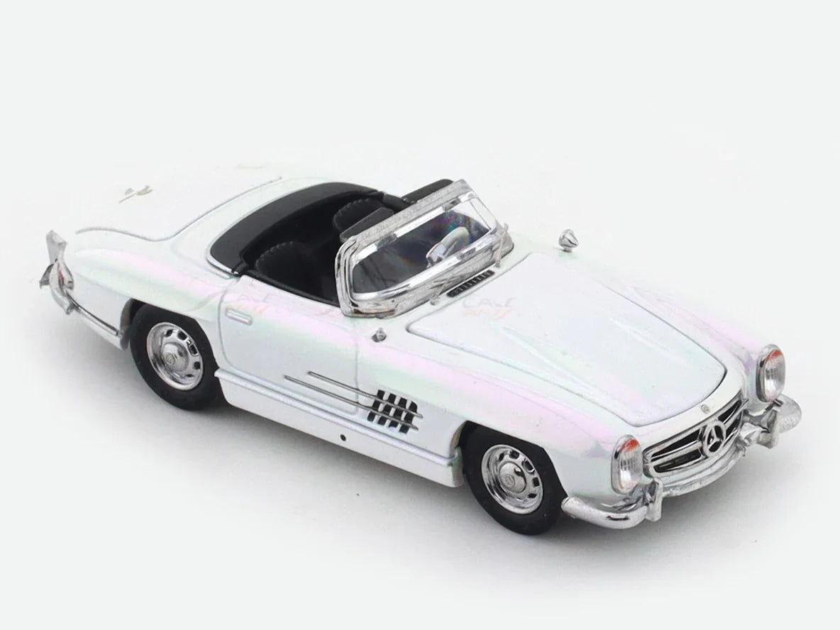 YS Models - 1957 Mercedes -Benz 300SL Roadster pearl white - 1/64 Scale