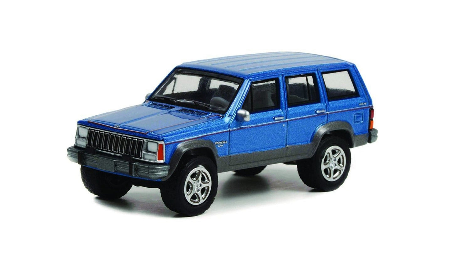 Greenlight - 1991 Jeep Cherokee Blue (Jeep 80th Anniversary) - Scala 1/64