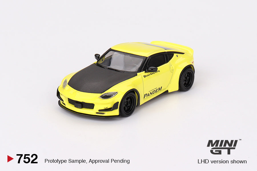 Mini GT - Nissan Z Pandem Ikazuchi Yellow LDH - Scala 1/64 MGT00752-L