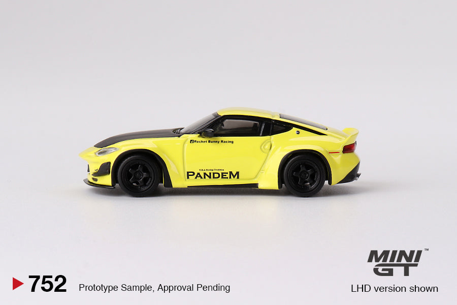 Mini GT - Nissan Z Pandem Ikazuchi Yellow LDH - Scala 1/64 MGT00752-L