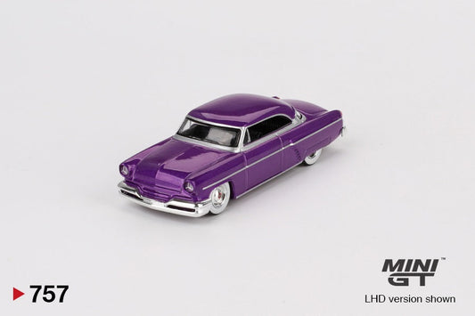 Mini GT - Lincoln Capri Hot Rod 1954 Purple Metallic - Scala 1/64 MGT00757