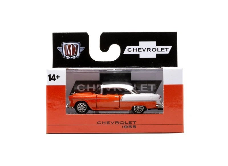 M2 Machines - 1955 Chevrolet Bel Air Orange - 1/64 Scale