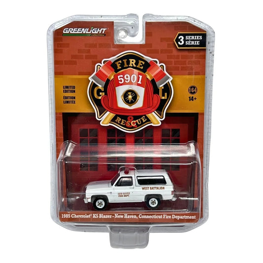 Greenlight - 1985 Chevrolet K5 Blazer New Haven Fire Connecticut Department Fire Department - Fire & Rescue Series - Scala 1/64