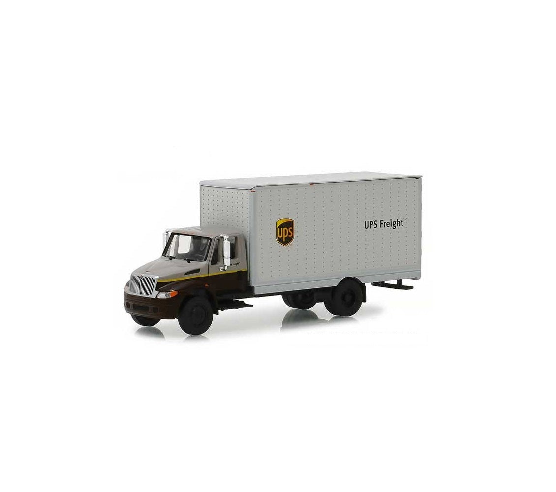 Greenlight - International Durastar UPS Freight Box Van - Series HD Trucks - Greenlight - Scala 1/64