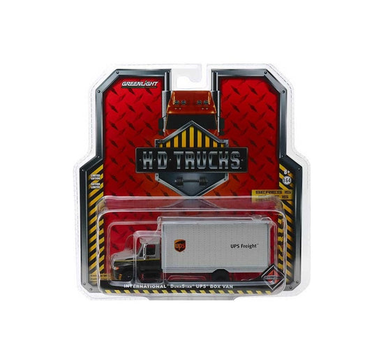 Greenlight - International Durastar UPS Freight Box Van - Series HD Trucks - Greenlight - Scale 1/64