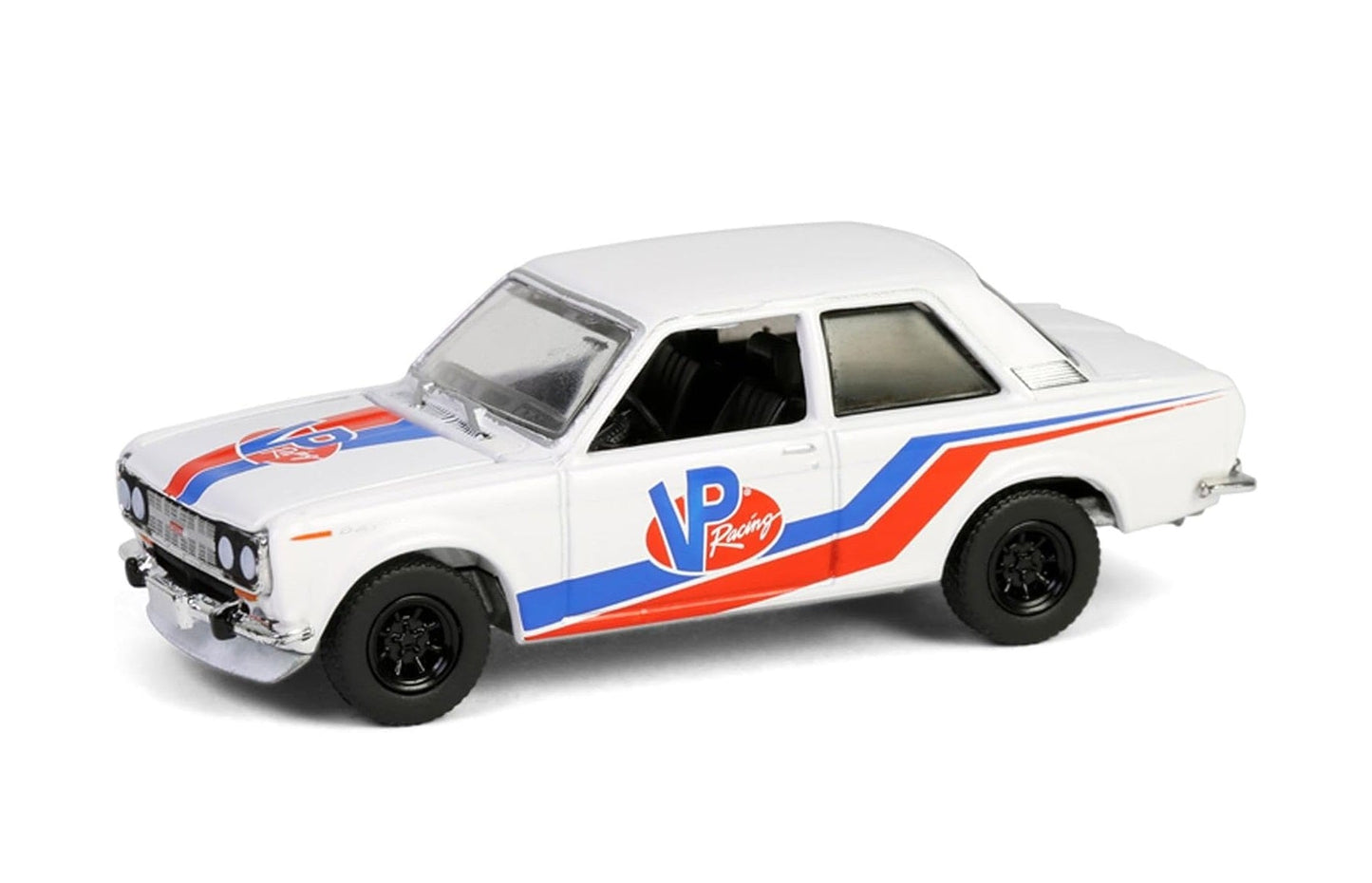Greenlight - 1968 Datsun 510 Widebody Coupe VP Racing Fuel Series Running On Empty - 1/64 Scale