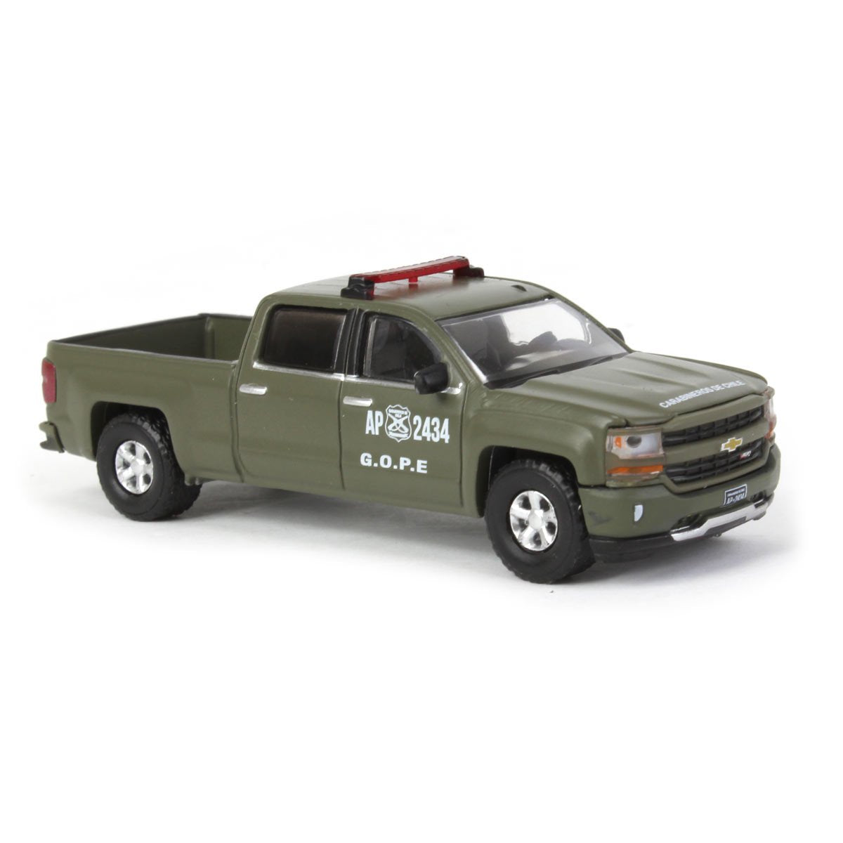 Greenlight - Chevrolet Silverado LT 2018 Z71 Carabineros De Chile - Greenlight - Scala 1/64