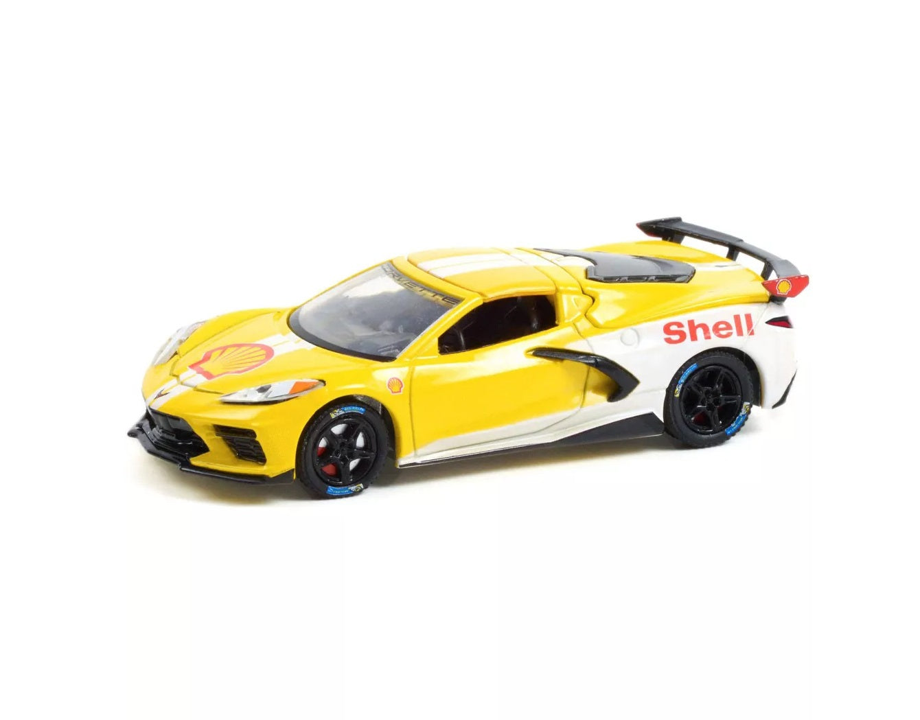 Greenlight - 2021 Chevrolet Corvette C8 Stingray Coupe "Shell Oil" Series Running On Empty - Greenlight - 1/64 Scale