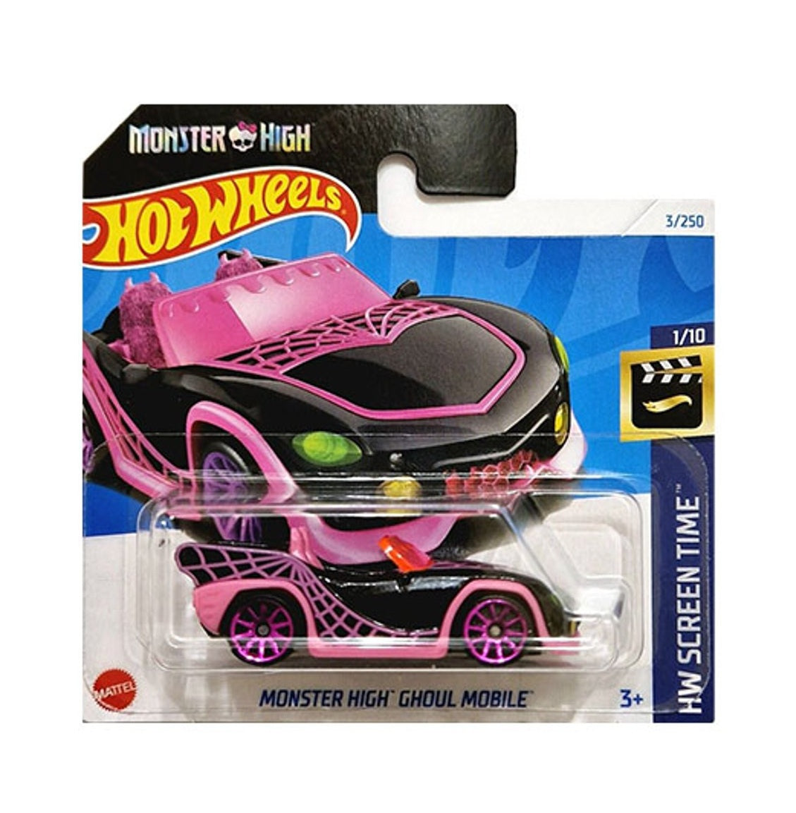 Hot Wheels - Monster High Ghoul Mobile - HW Screen Time 1/10 - Scale 1/64 Approximately