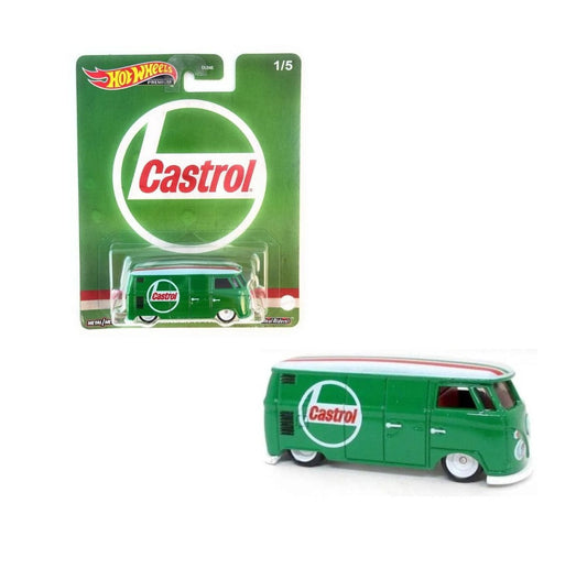 Hot Wheels Premium - Volkswagen T1 Panel Bus (Castrol) - Scale 1/64