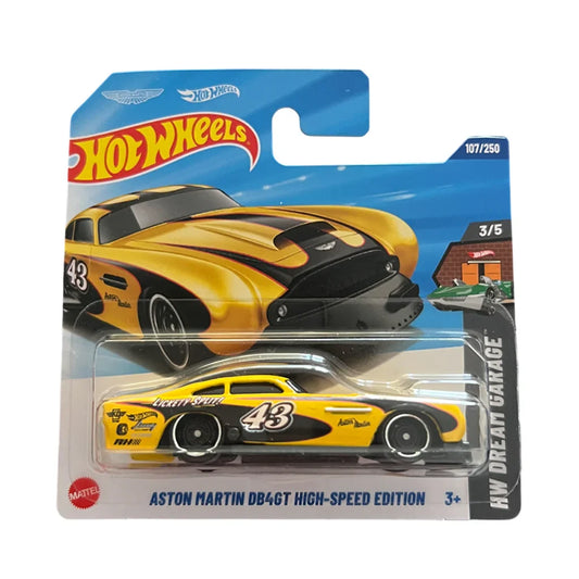 Hot Wheels - Aston Martin DB4GT High-Speed Edition Yellow - HW Dream Garage 3/5 - Scale 1/64 Approximately