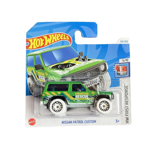 Hot Wheels - Nissan Patrol Custom Green - HW First Response 5/10 - Scale 1/64 Approx