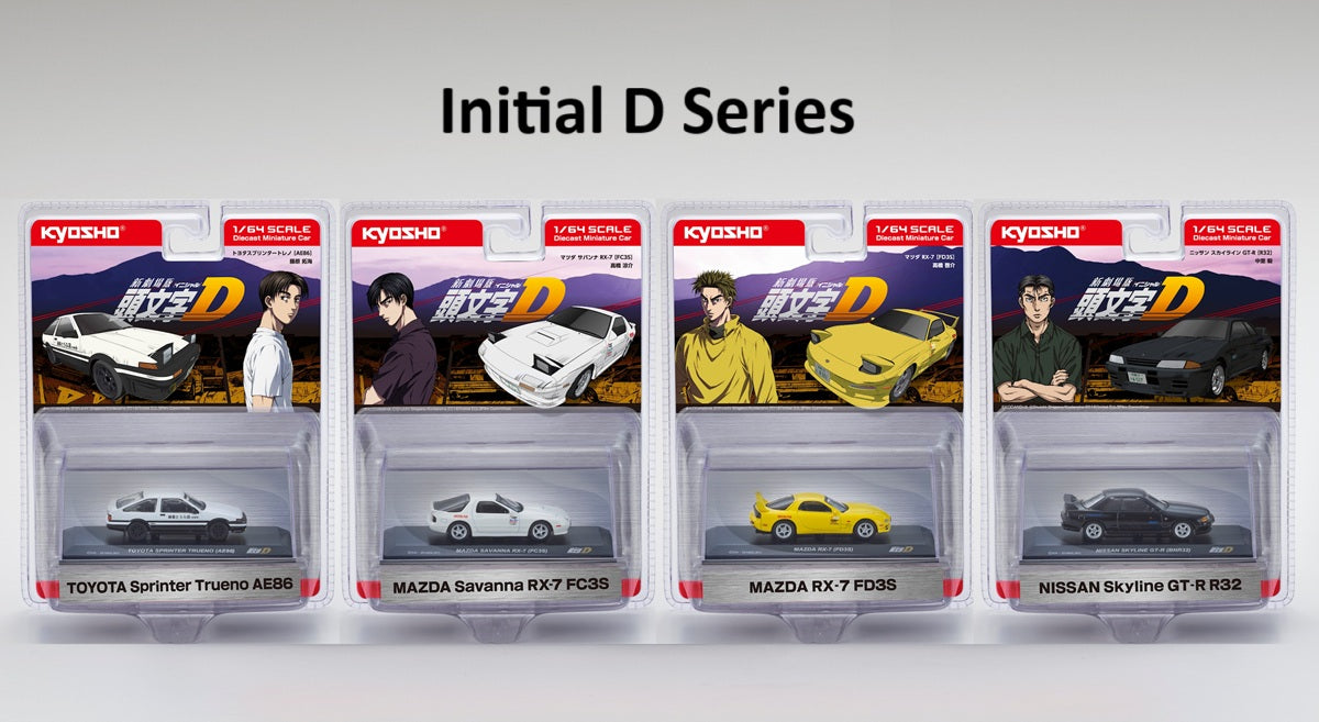 [PRE-ORDER] Kyosho - Mazda RX7 (FD3S) Initial D 1995 - Scale 1/64 07057A2B