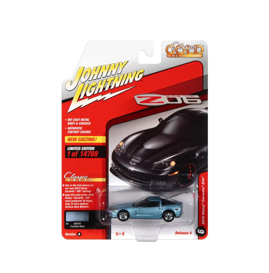 Johnny Lightning - 2012 Chevrolet Corvette Z06 Carlisle Blue Metallic "Classic Gold Collection" - Scala 1/64
