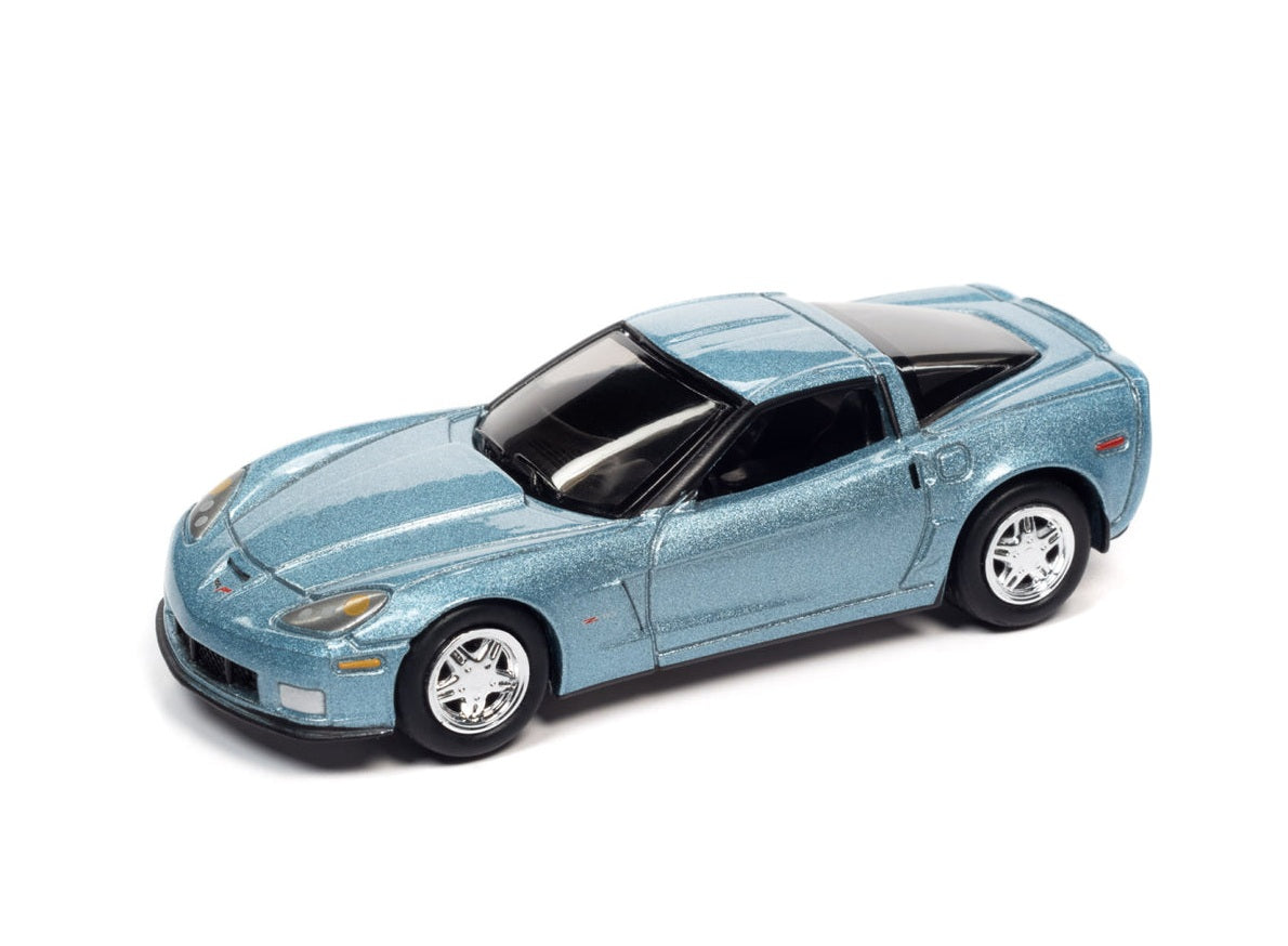 Johnny Lightning - 2012 Chevrolet Corvette Z06 Carlisle Blue Metallic "Classic Gold Collection" - Scale 1/64
