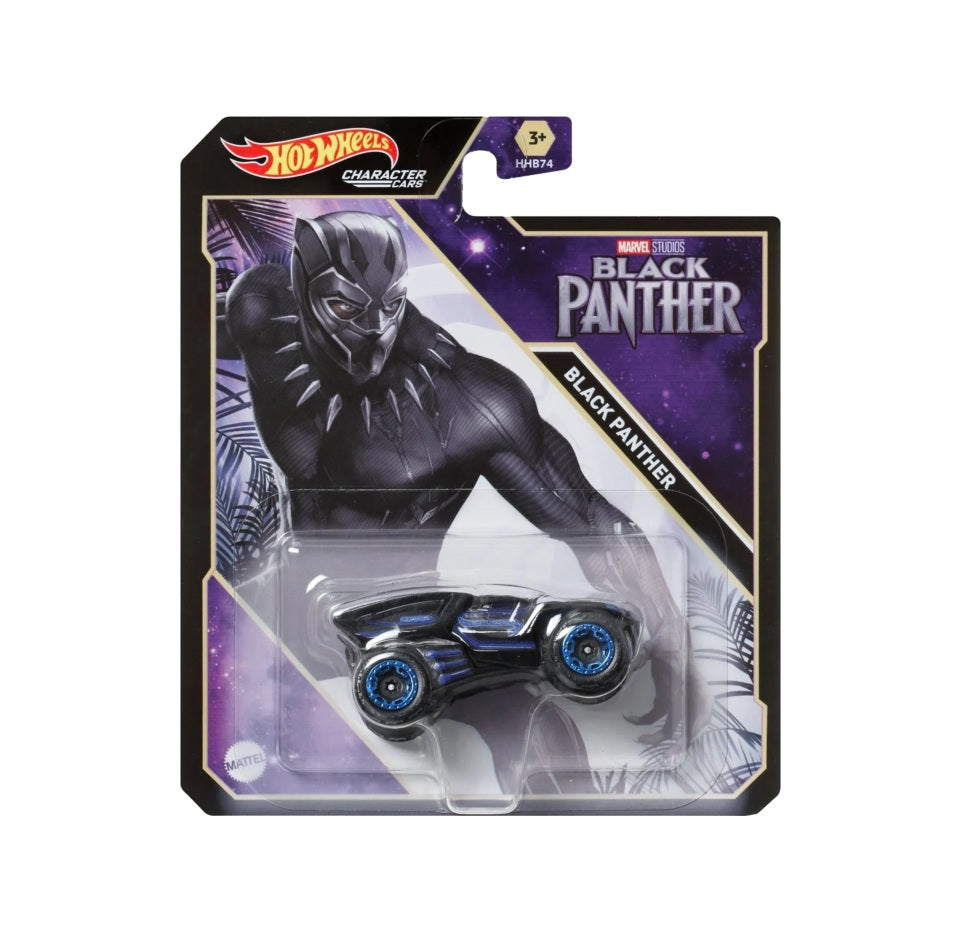 Hot Wheels - Black Panther Marvel Studios - HW Character Cars - Scale 1/64 Approx