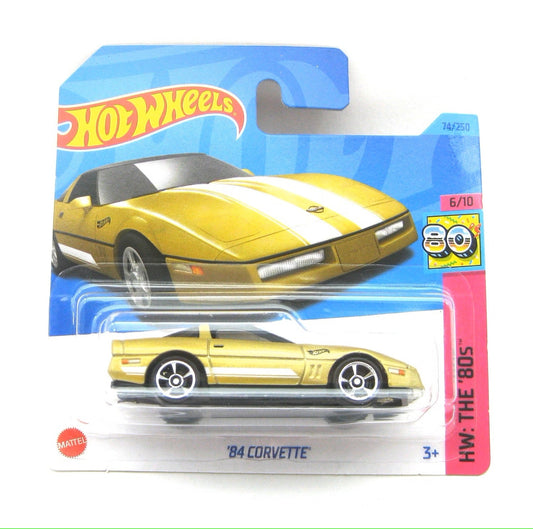 Hot Wheels - '84 Chevrolet Corvette Gold - Scala 1/64 Circa
