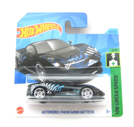 Hot Wheels - Automobili Pininfarina Battista Black - Scale 1/64