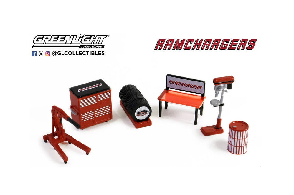 Greenlight - Ramchargers - Auto Body Shop Accessori Officina - Greenlight - Scala 1/64