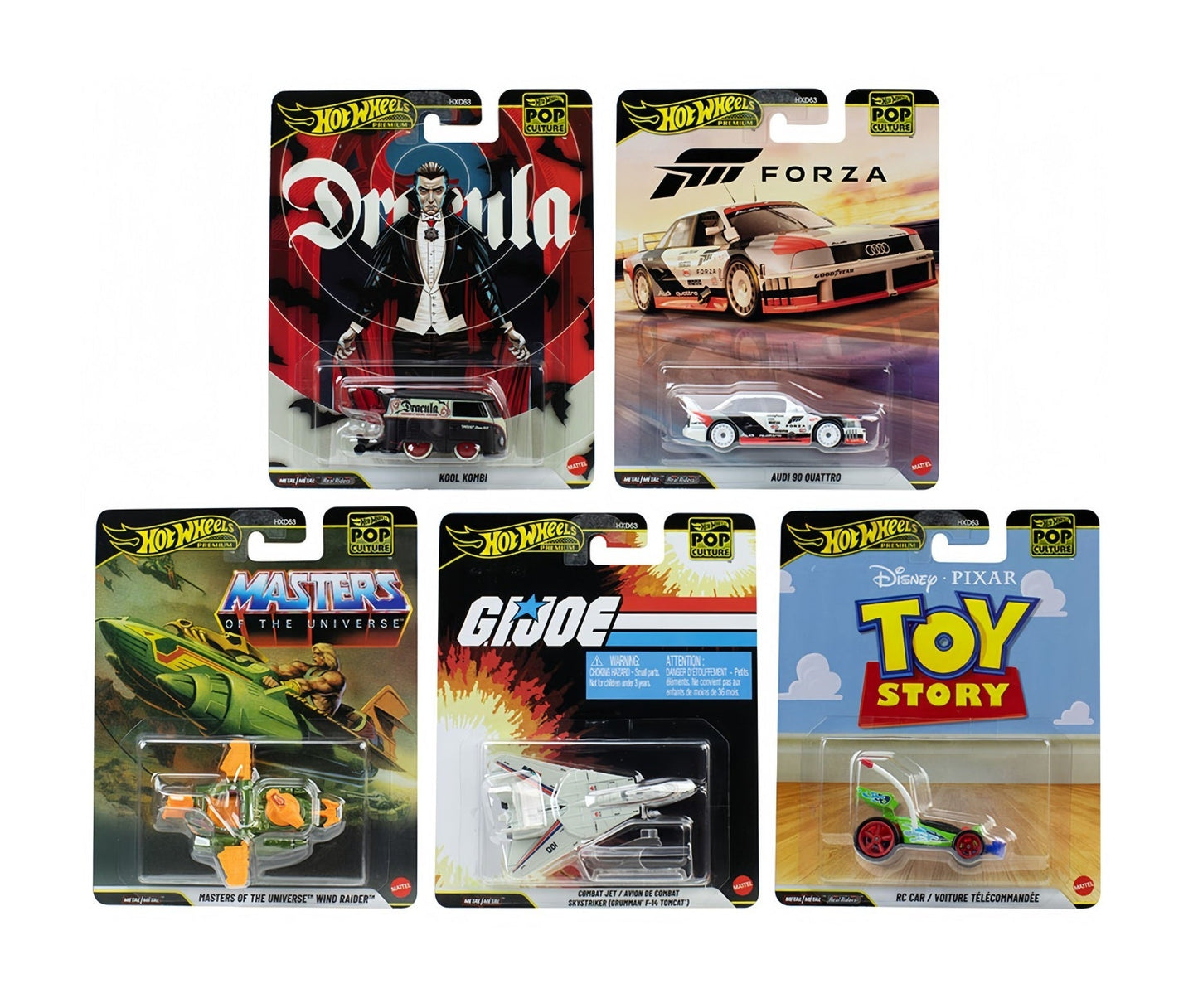 Hot Wheels Premium - Case R 2026 Pop Culture Set of 5 Cars - Scala 1/64