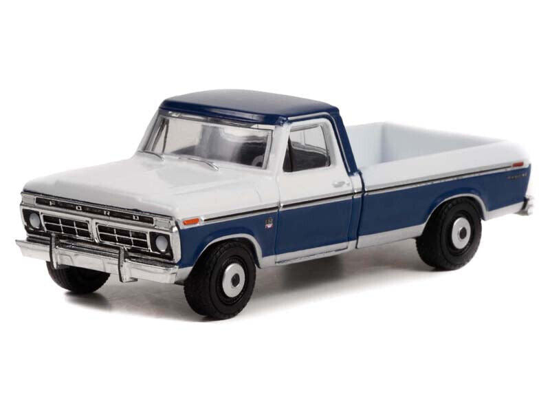 Greenlight - Ford F-150 Ranger XLT 1976 Blue - Greenlight - Scale 1/64