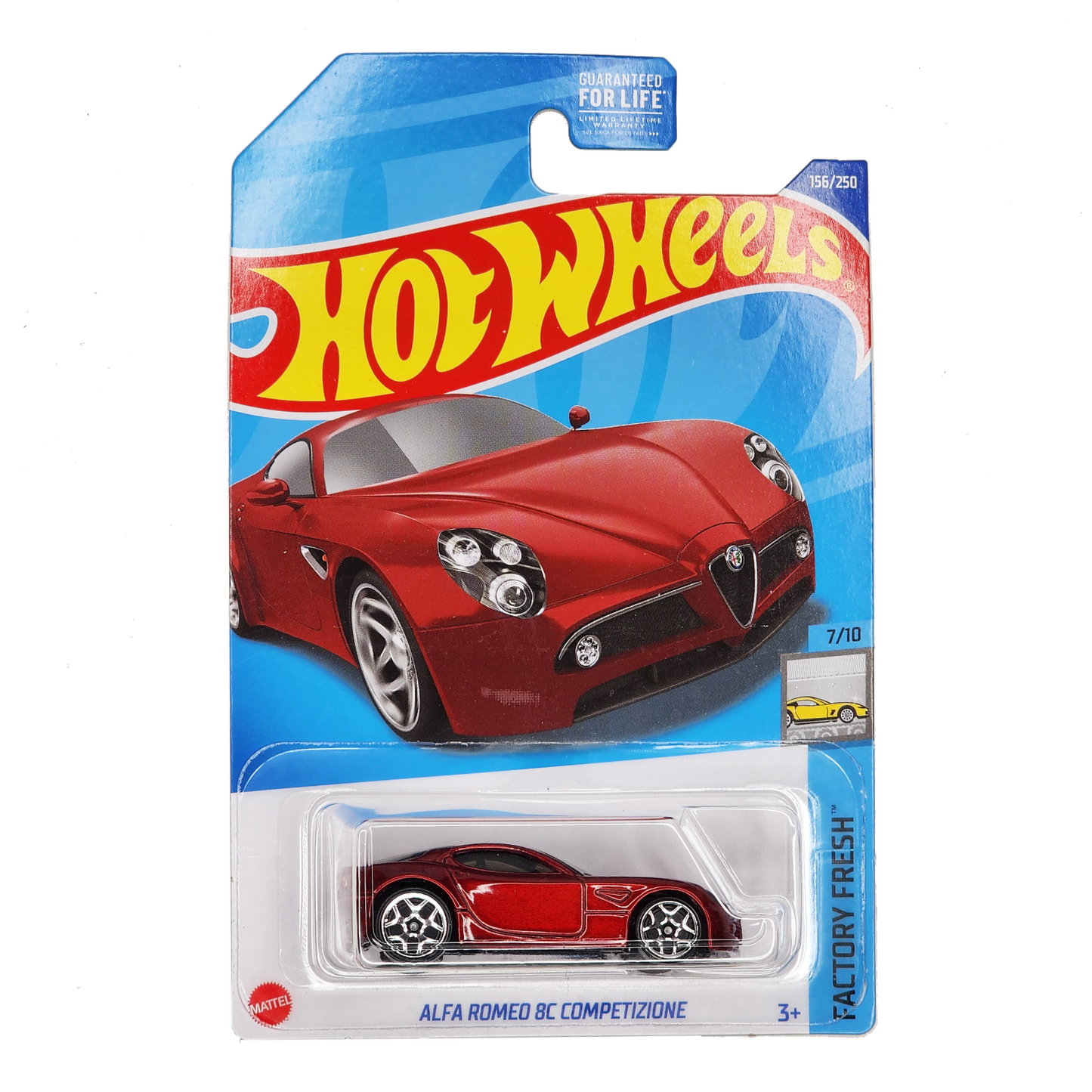 Hot Wheels - Alfa Romeo 8C Competizione - HW Factory Fresh 7/10 - Long Card - 1/64 Scale Approximately
