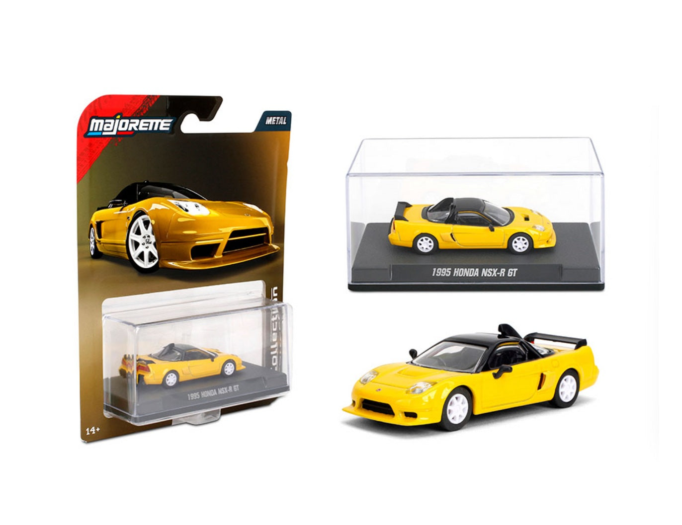 Majorette - Honda NSX-R GT Yellow Series Collection 1995 - Échelle 1/64