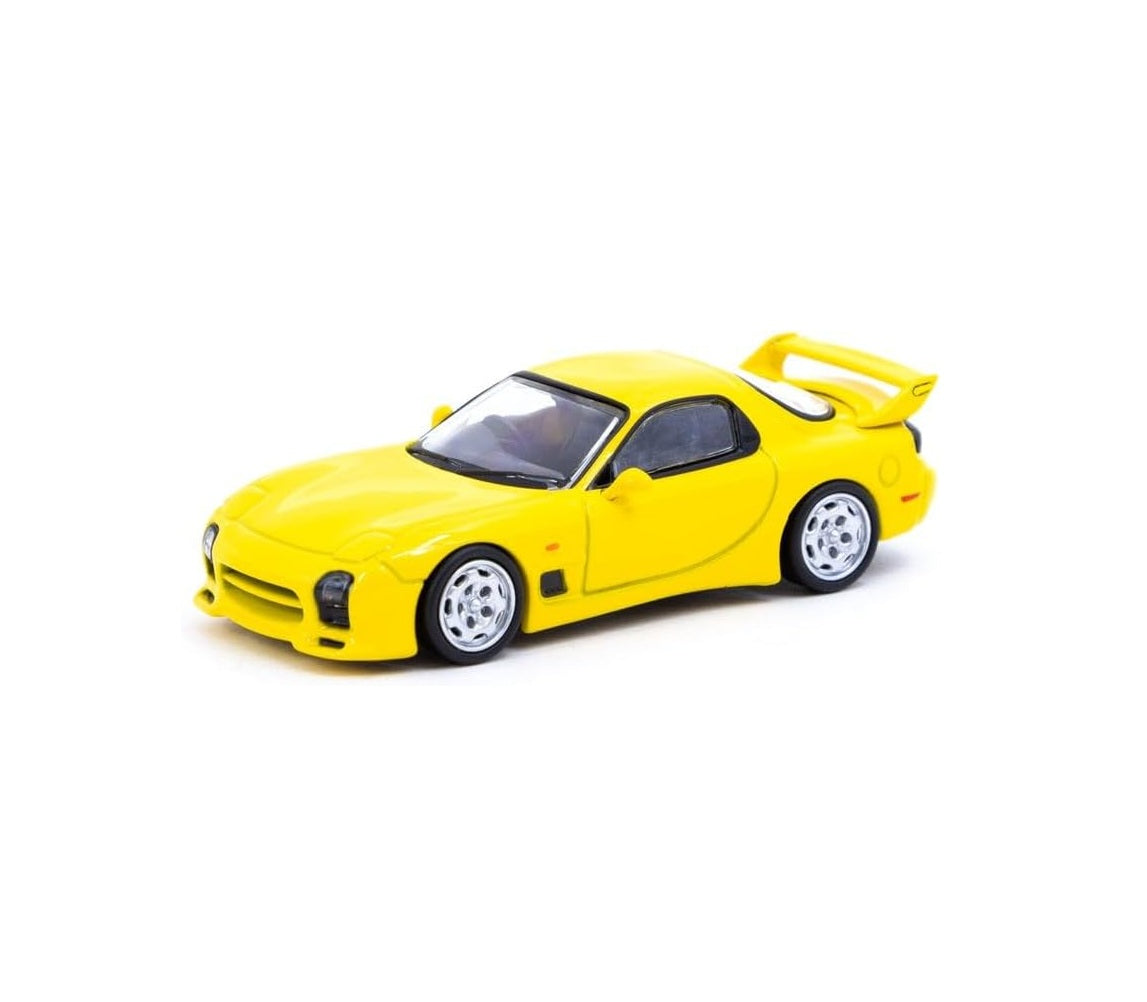 Tarmac Works - Mazda RX-7 (FD3S) Mazdaspeed A-Spec Yellow - HOBBY64 - Scale 1/64 T64G-012-YL