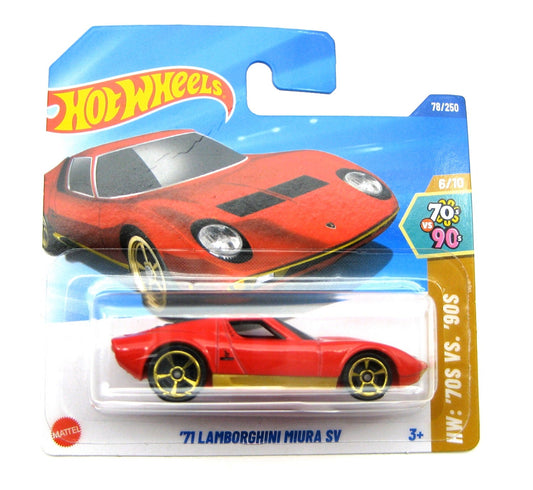 Hot Wheels - '71 Lamborghini Miura red - Scala 1/64